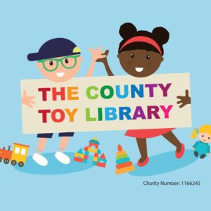The County Toy Library Logo Blue Background March 2017 FINAL (4)